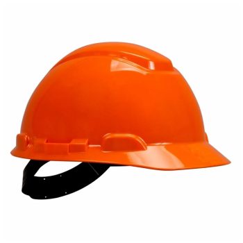 casco de seguridad naranja