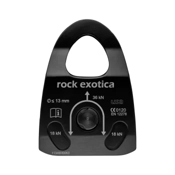 rock exotica polea machined rescue p22-b p22 rx